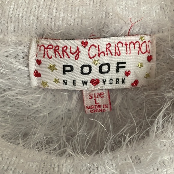 Merry Christmas Poof New York  Santa Dress Large - Picture 6 of 6